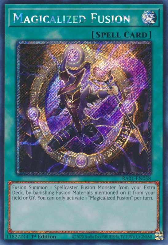 Magicalized Fusion [RA01-EN058] Platinum Secret Rare | Dragon's Lair Comics and Fantasy Houston TX