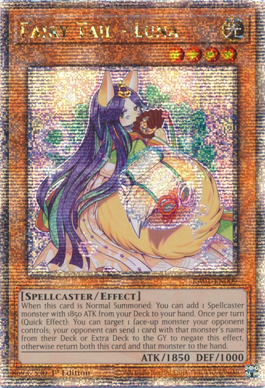 Fairy Tail - Luna [RA01-EN009] Quarter Century Secret Rare | Dragon's Lair Comics and Fantasy Houston TX
