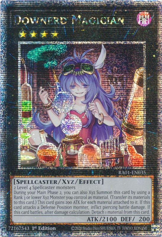 Downerd Magician [RA01-EN035] Quarter Century Secret Rare | Dragon's Lair Comics and Fantasy Houston TX