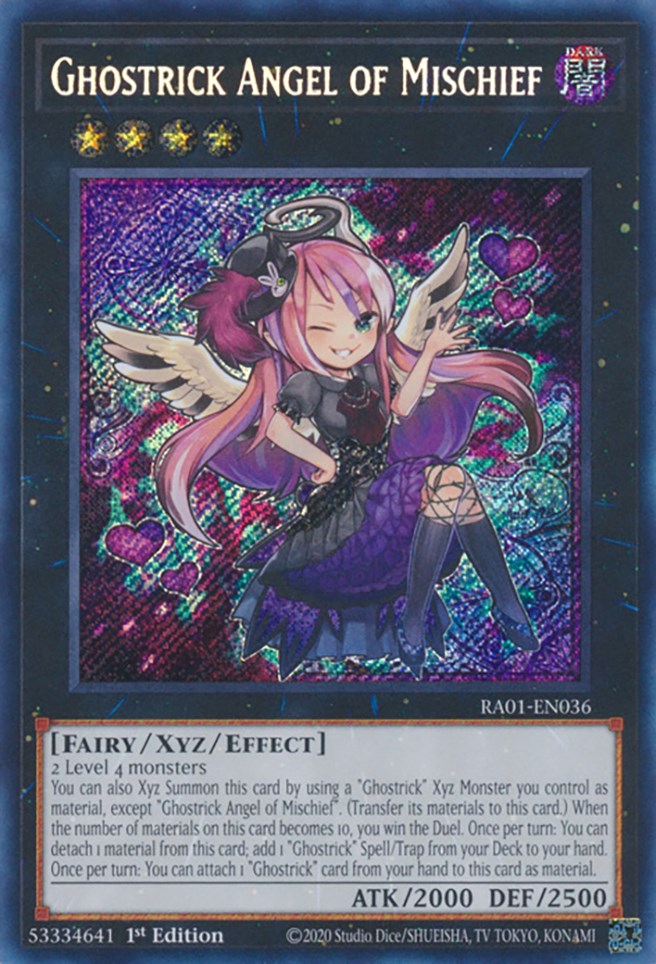 Ghostrick Angel of Mischief [RA01-EN036] Super Rare | Dragon's Lair Comics and Fantasy Houston TX