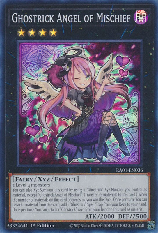 Ghostrick Angel of Mischief [RA01-EN036] Secret Rare | Dragon's Lair Comics and Fantasy Houston TX