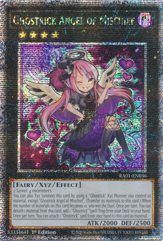 Ghostrick Angel of Mischief [RA01-EN036] Quarter Century Secret Rare | Dragon's Lair Comics and Fantasy Houston TX