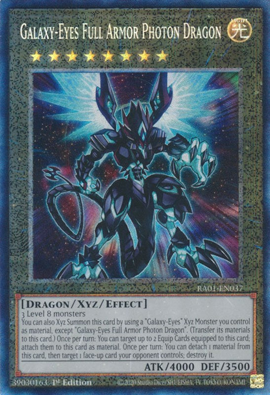 Galaxy-Eyes Full Armor Photon Dragon [RA01-EN037] Prismatic Collector's Rare | Dragon's Lair Comics and Fantasy Houston TX
