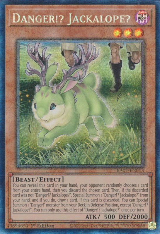 Danger!? Jackalope? [RA01-EN013] Prismatic Collector's Rare | Dragon's Lair Comics and Fantasy Houston TX