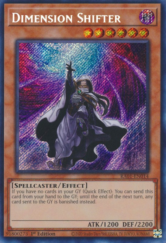 Dimension Shifter [RA01-EN014] Secret Rare | Dragon's Lair Comics and Fantasy Houston TX
