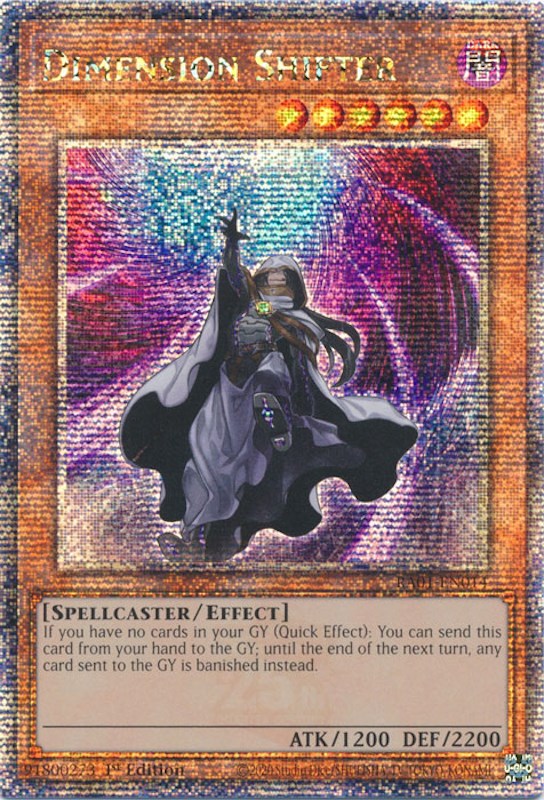 Dimension Shifter [RA01-EN014] Quarter Century Secret Rare | Dragon's Lair Comics and Fantasy Houston TX
