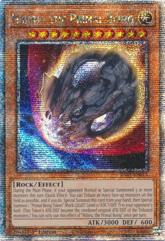 Nibiru, the Primal Being [RA01-EN015] Quarter Century Secret Rare | Dragon's Lair Comics and Fantasy Houston TX