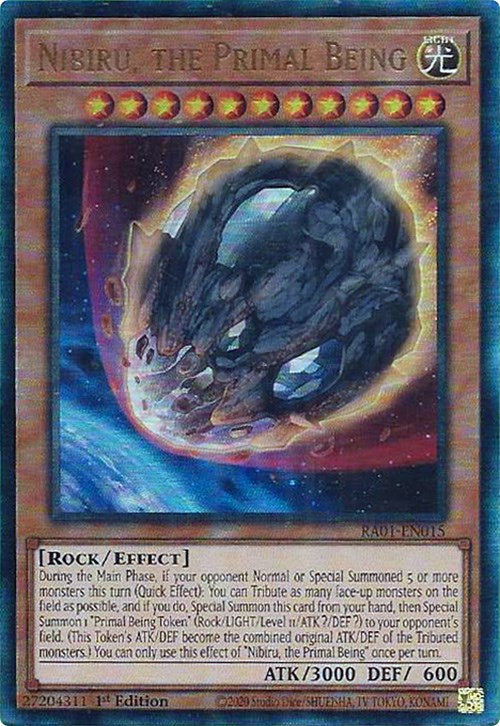 Nibiru, the Primal Being [RA01-EN015] Prismatic Ultimate Rare | Dragon's Lair Comics and Fantasy Houston TX