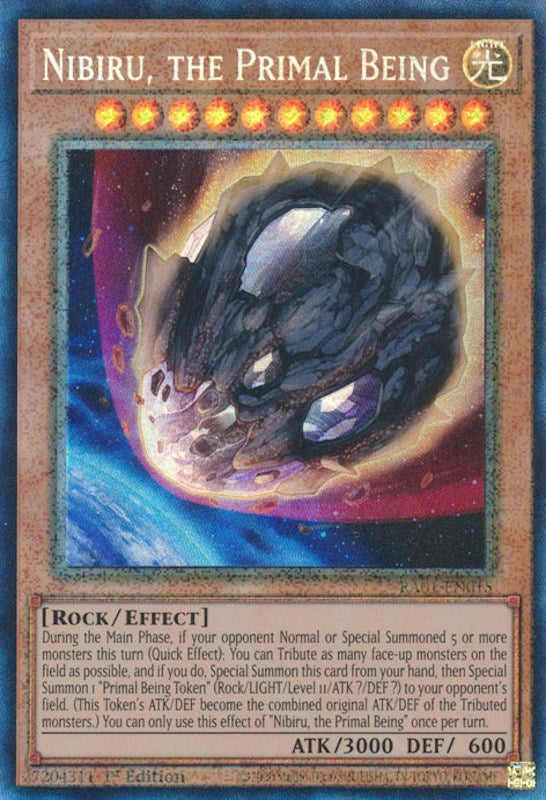 Nibiru, the Primal Being [RA01-EN015] Prismatic Collector's Rare | Dragon's Lair Comics and Fantasy Houston TX
