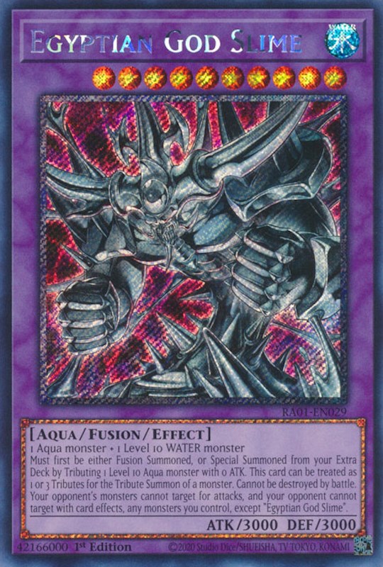 Egyptian God Slime [RA01-EN029] Platinum Secret Rare | Dragon's Lair Comics and Fantasy Houston TX
