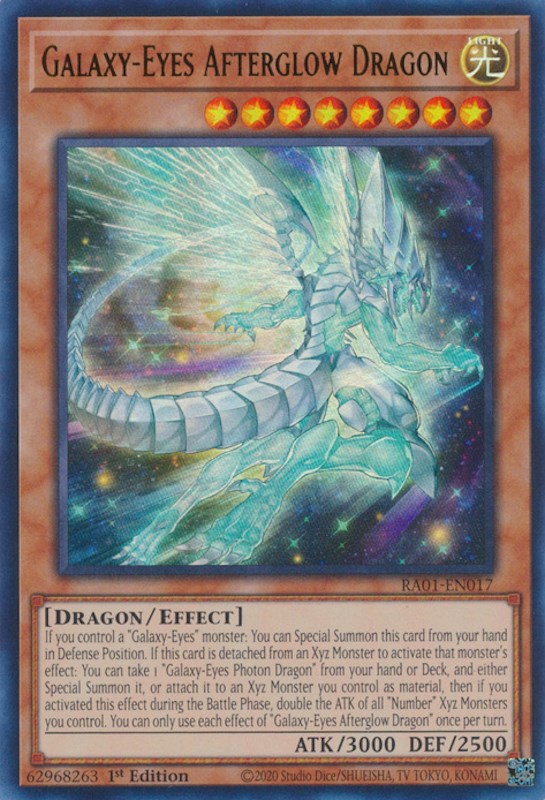 Galaxy-Eyes Afterglow Dragon [RA01-EN017] Ultra Rare | Dragon's Lair Comics and Fantasy Houston TX