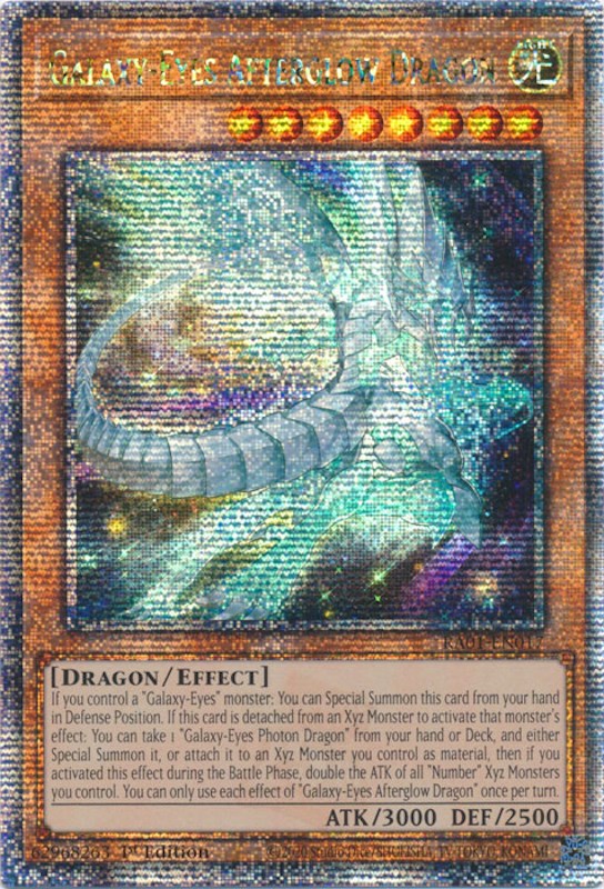 Galaxy-Eyes Afterglow Dragon [RA01-EN017] Quarter Century Secret Rare | Dragon's Lair Comics and Fantasy Houston TX