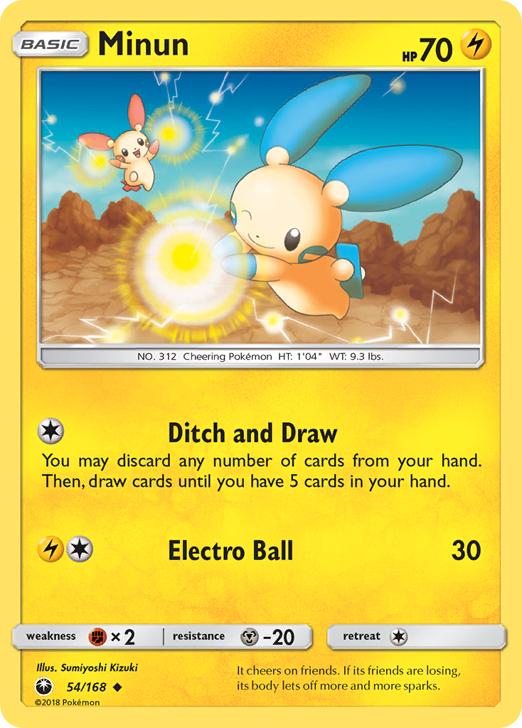 Minun (54/168) [Sun & Moon: Celestial Storm] | Dragon's Lair Comics and Fantasy Houston TX