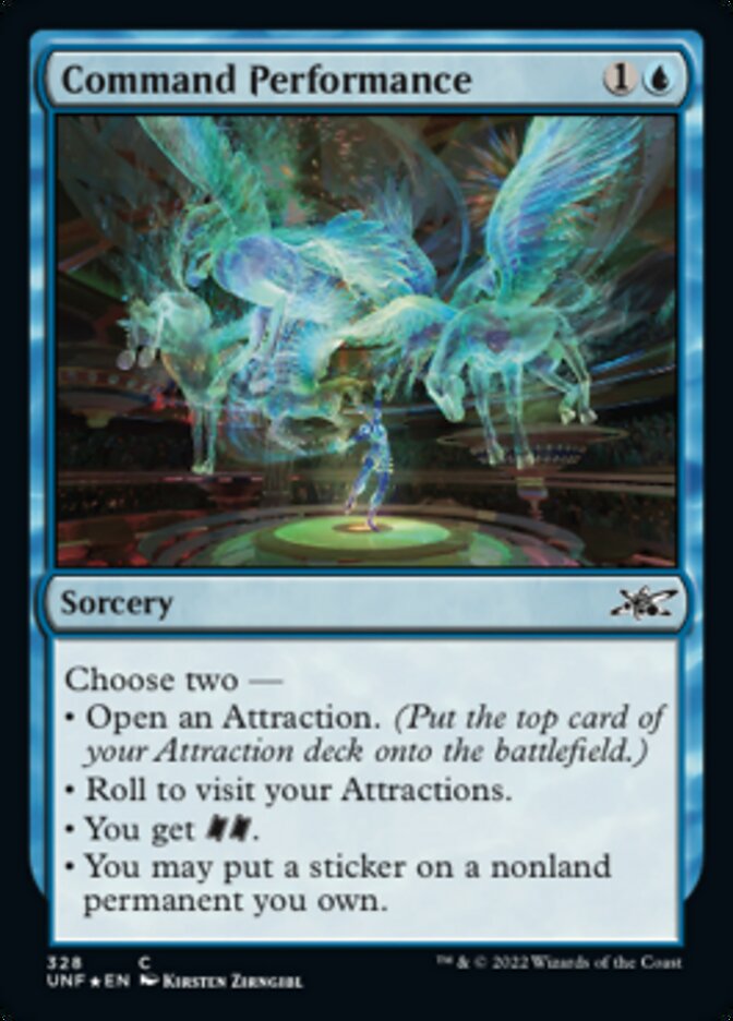 Command Performance (Galaxy Foil) [Unfinity] | Dragon's Lair Comics and Fantasy Houston TX