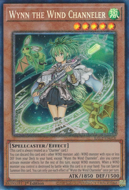 Wynn the Wind Channeler [RA01-EN018] Prismatic Collector's Rare | Dragon's Lair Comics and Fantasy Houston TX