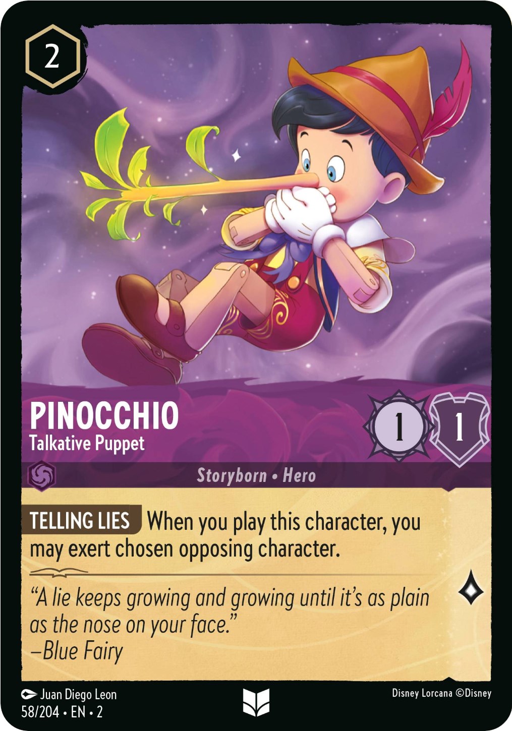 Pinocchio - Talkative Puppet (58/204) [Rise of the Floodborn] | Odin's Place