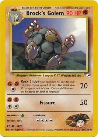 Brock's Golem (20/132) [Gym Heroes Unlimited] | Dragon's Lair Comics and Fantasy Houston TX