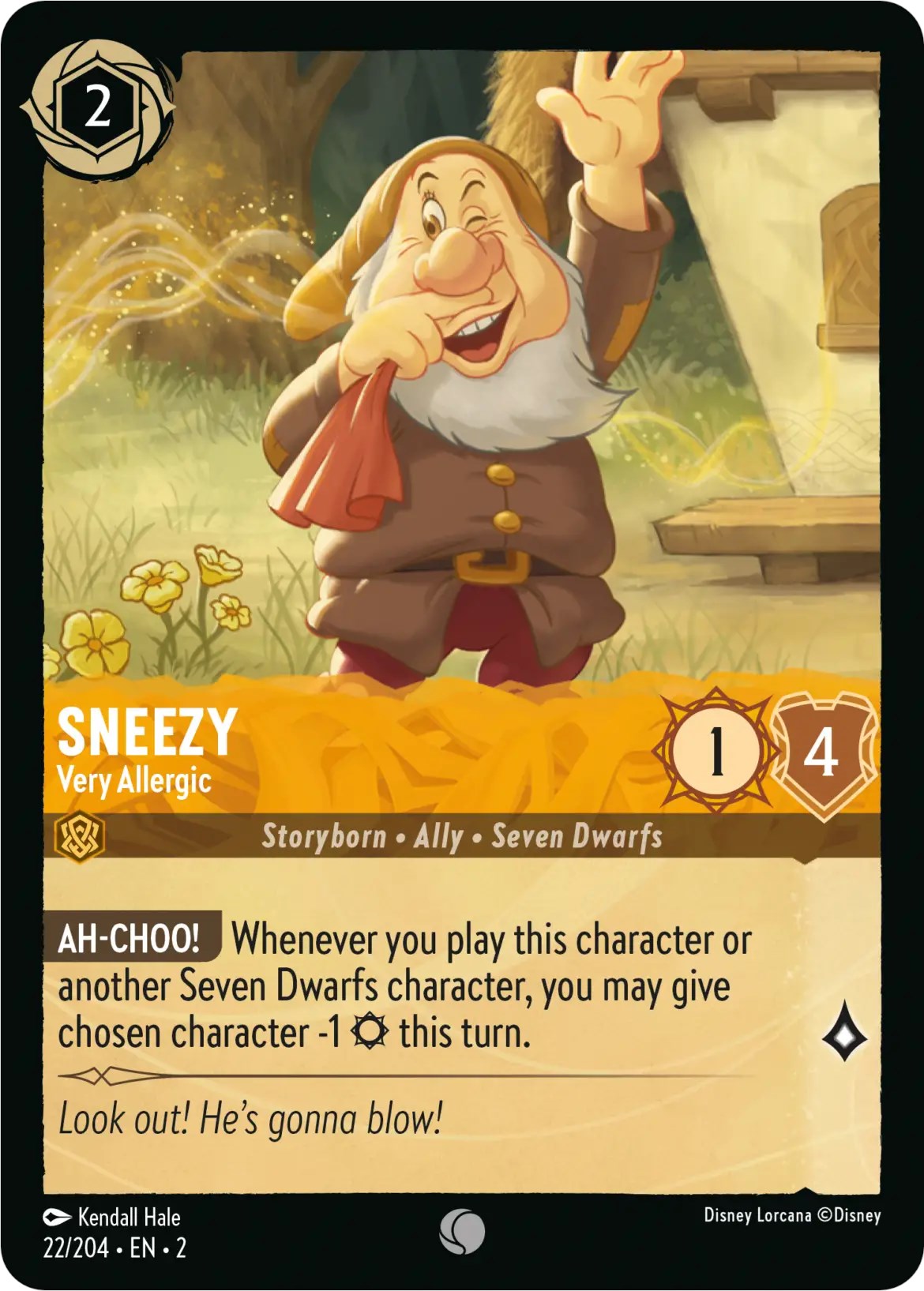 Sneezy - Very Allergic (22/204) [Rise of the Floodborn] | Odin's Place
