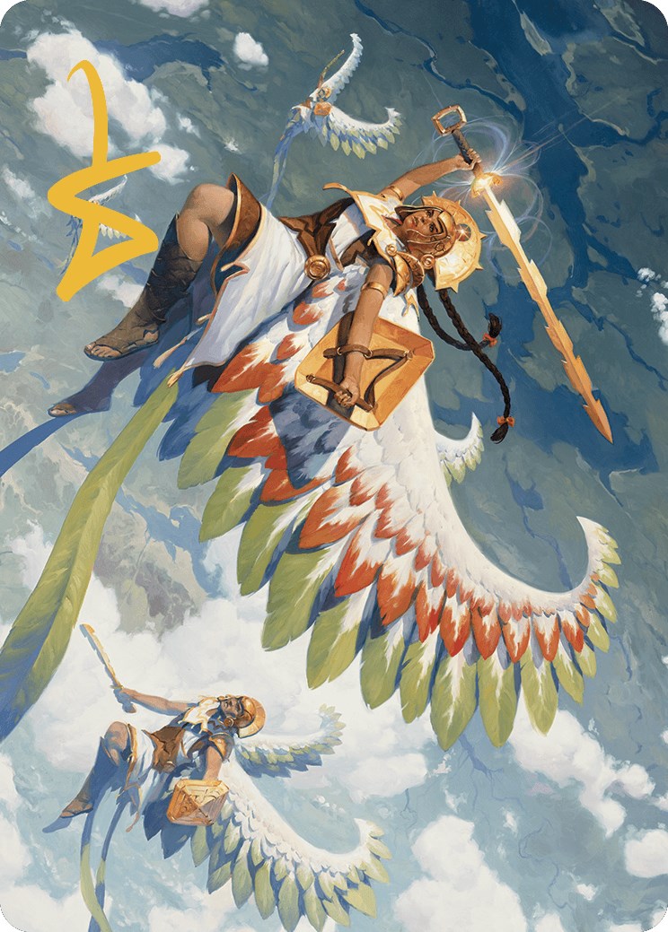 Resplendent Angel Art Card (5/81) (Gold-Stamped Signature) [The Lost Caverns of Ixalan Art Series] | Dragon's Lair Comics and Fantasy Houston TX