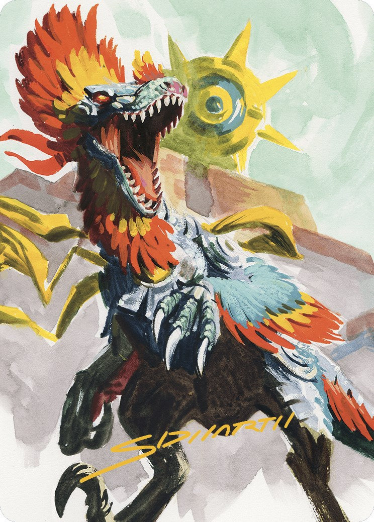 Pantlaza, Sun-Favored Art Card (Gold-Stamped Signature) [The Lost Caverns of Ixalan Art Series] | Dragon's Lair Comics and Fantasy Houston TX