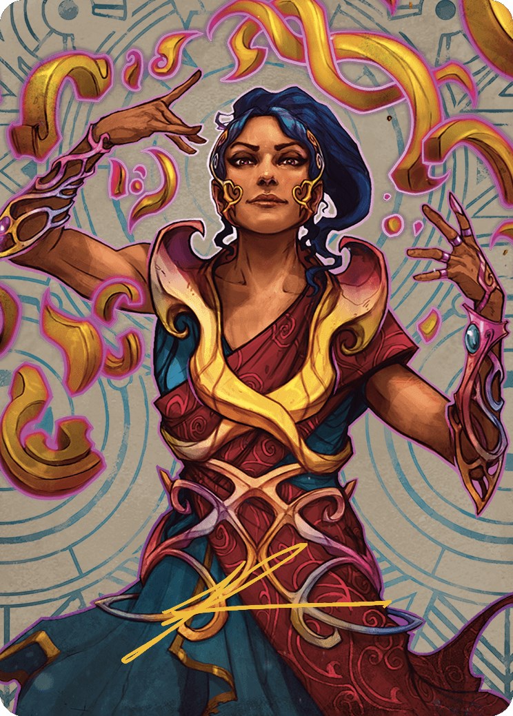 Saheeli, the Sun's Brilliance Art Card (Gold-Stamped Signature) [The Lost Caverns of Ixalan Art Series] | Dragon's Lair Comics and Fantasy Houston TX
