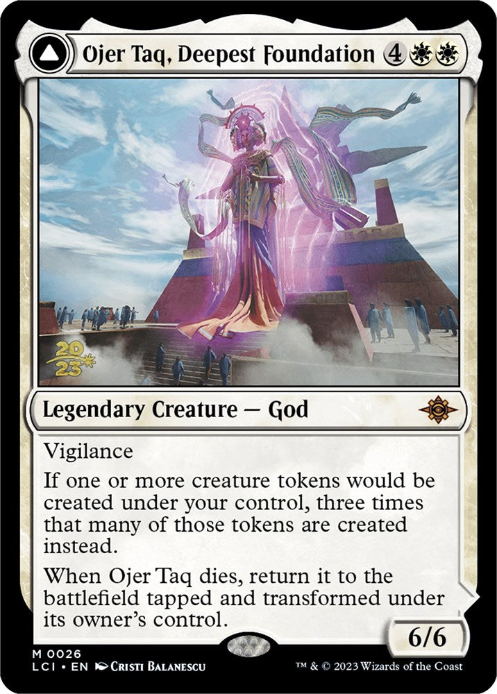 Ojer Taq, Deepest Foundation // Temple of Civilization [The Lost Caverns of Ixalan Prerelease Cards] | Dragon's Lair Comics and Fantasy Houston TX