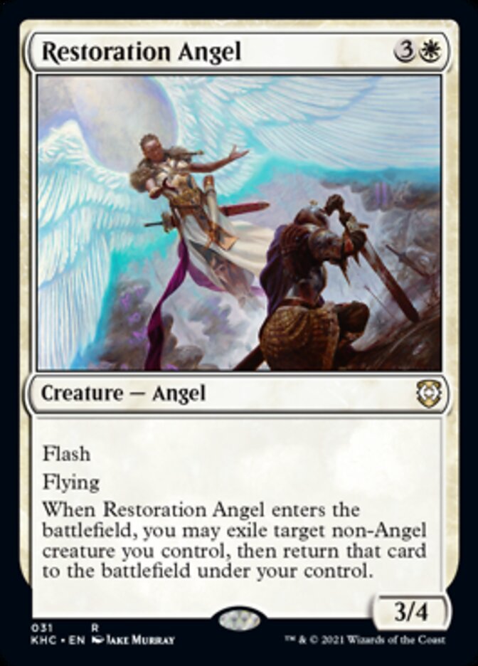 Restoration Angel [Kaldheim Commander] | Dragon's Lair Comics and Fantasy Houston TX