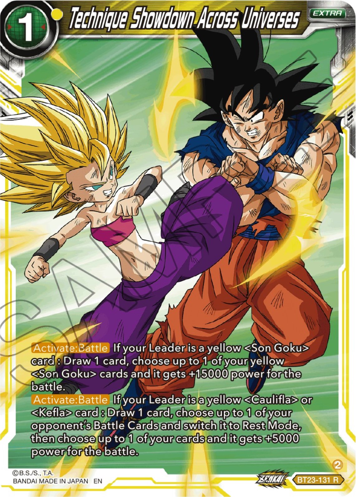 Technique Showdown Across Universes (BT23-131) [Perfect Combination] | Dragon's Lair Comics and Fantasy Houston TX