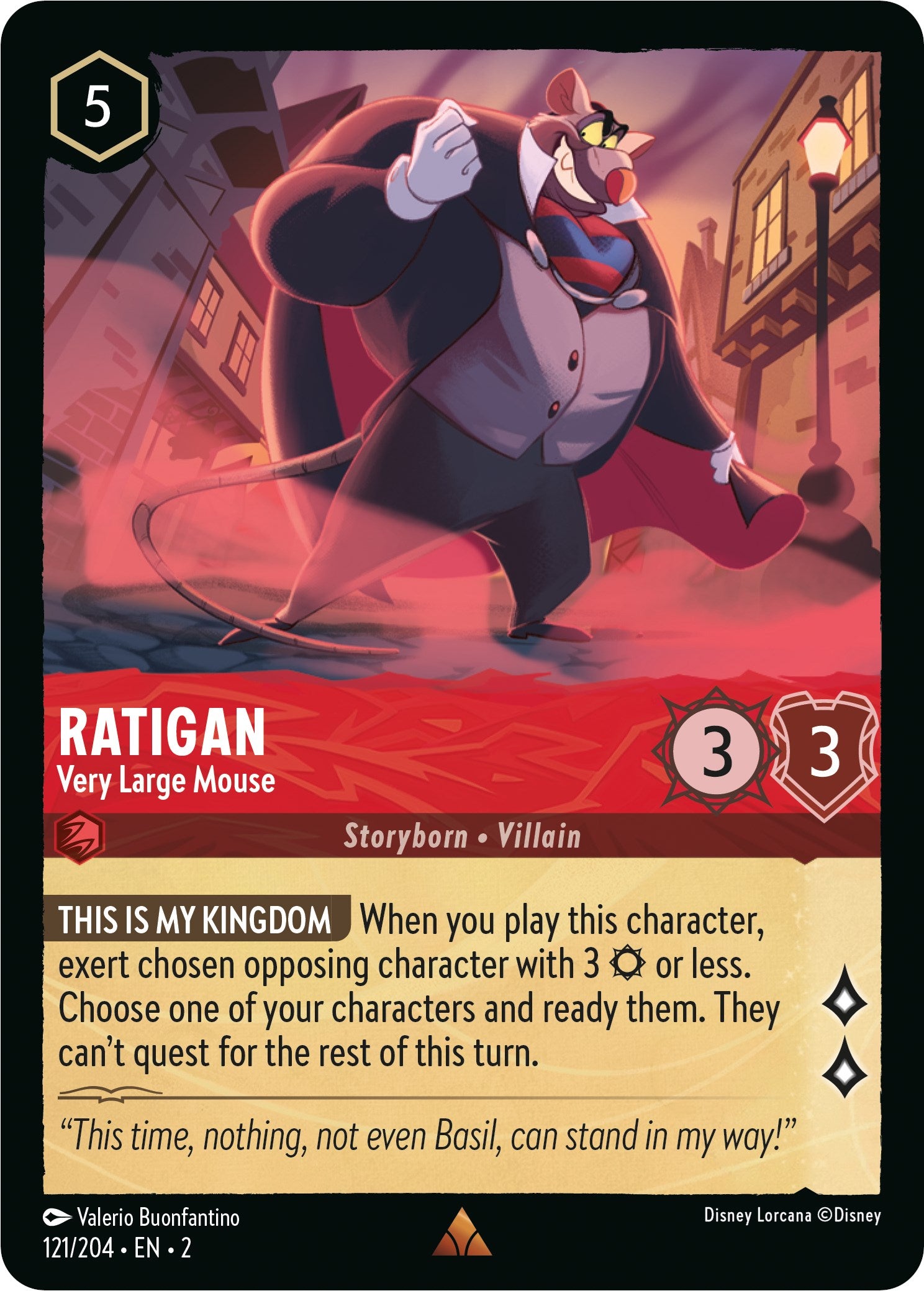 Ratigan - Very Large Mouse (121/204) [Rise of the Floodborn] | Odin's Place