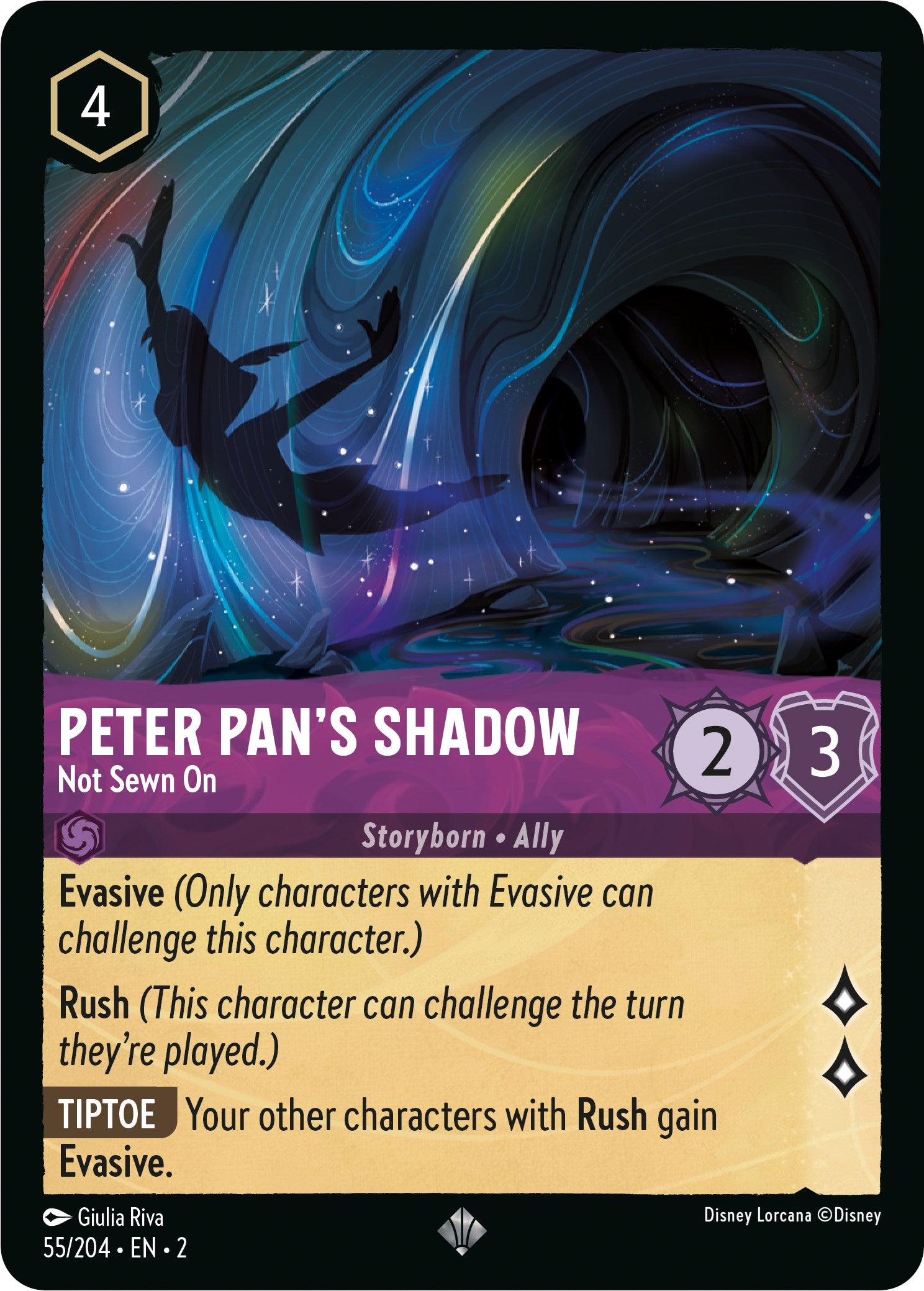 Peter Pan's Shadow - Not Sewn On (55/204) [Rise of the Floodborn] | Odin's Place
