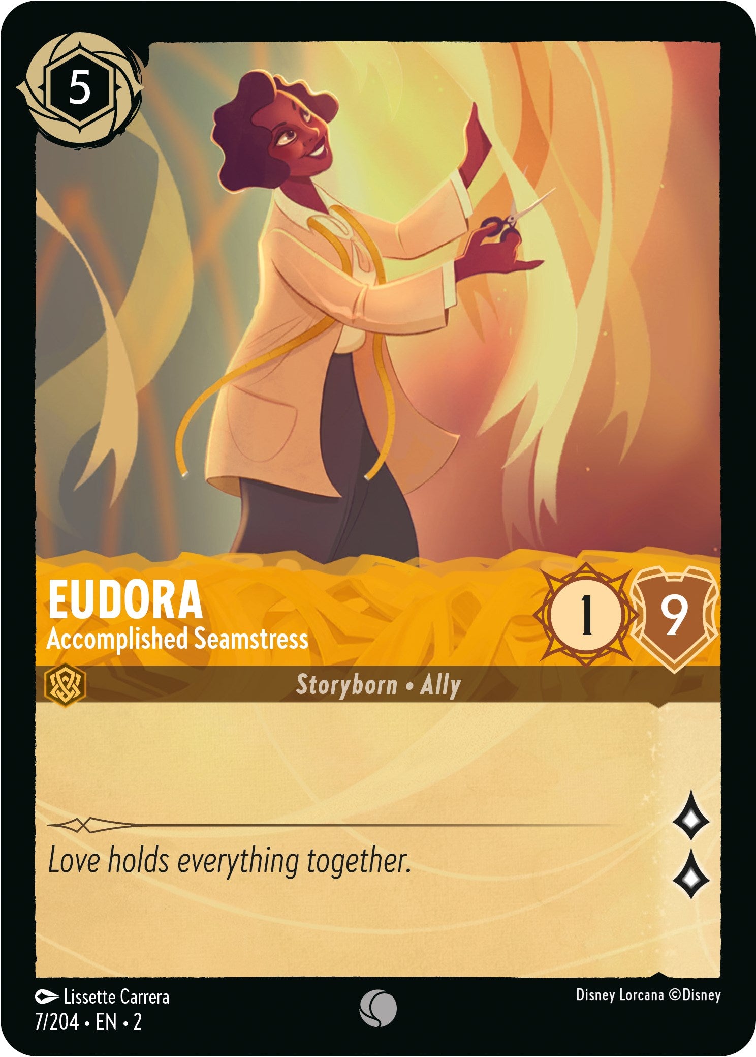 Eudora - Accomplished Seamstress (7/204) [Rise of the Floodborn] | Odin's Place