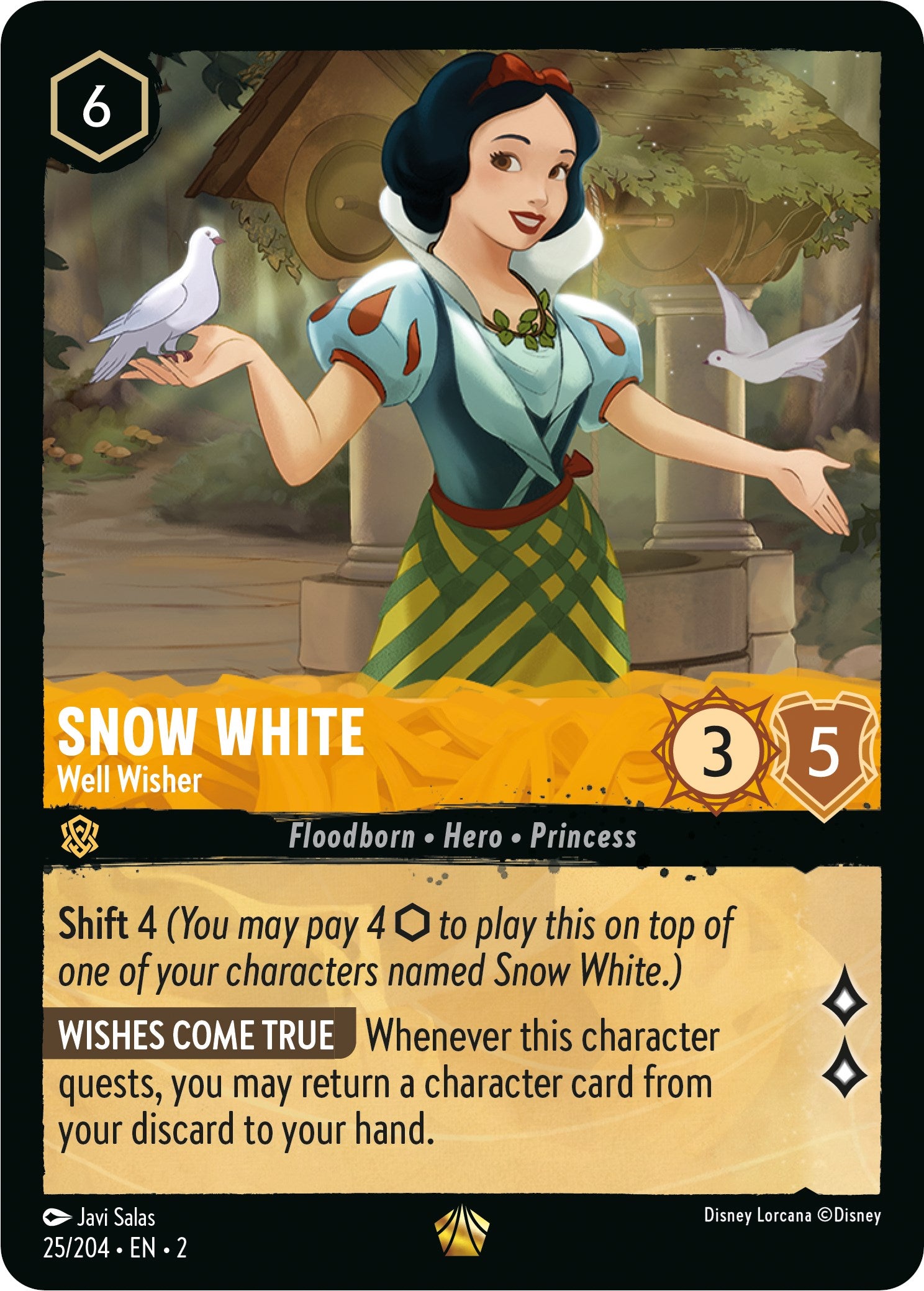 Snow White - Well Wisher (25/204) [Rise of the Floodborn] | Odin's Place
