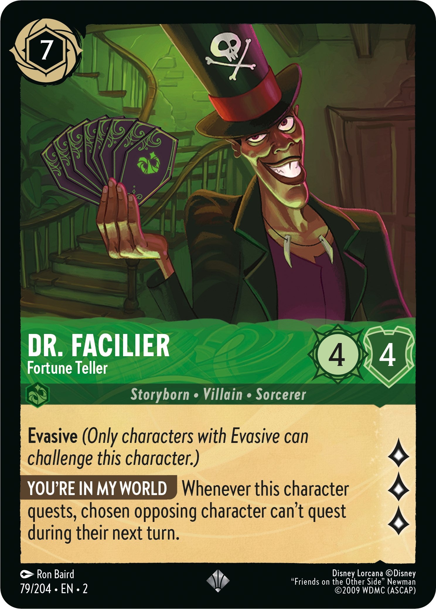 Dr. Facilier - Fortune Teller (79/204) [Rise of the Floodborn] | Odin's Place