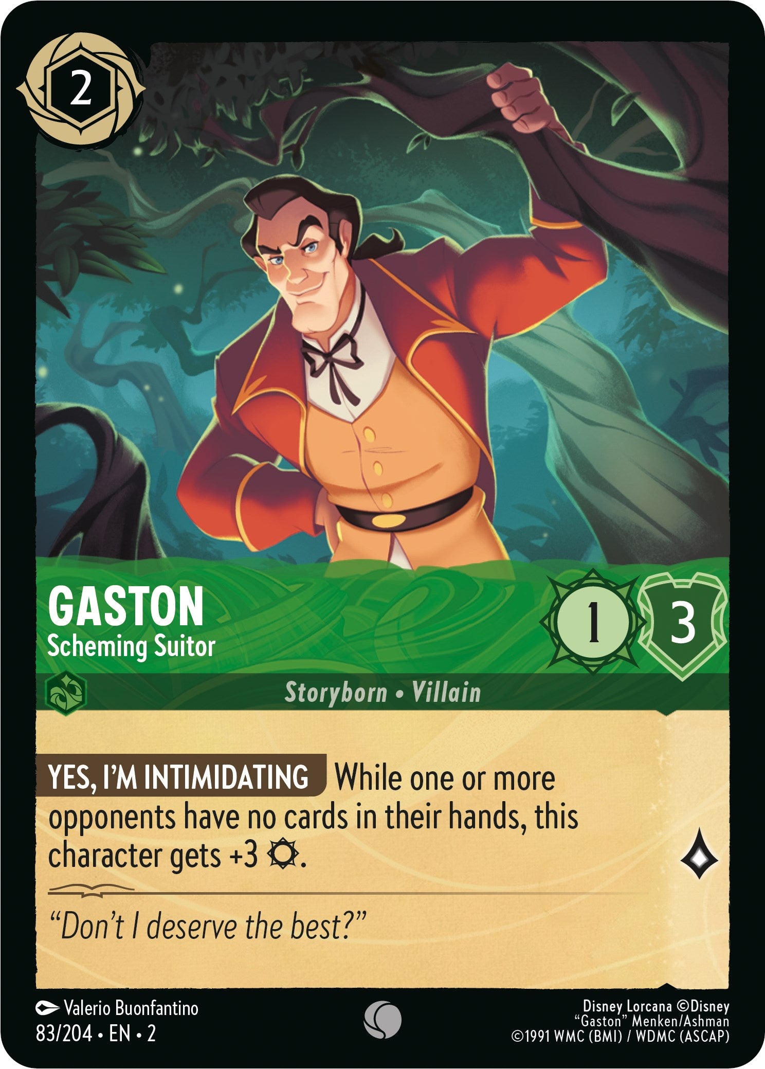 Gaston - Scheming Suitor (83/204) [Rise of the Floodborn] | Odin's Place