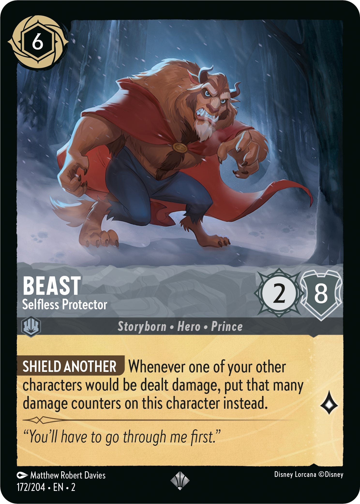 Beast - Selfless Protector (172/204) [Rise of the Floodborn] | Dragon's Lair Comics and Fantasy Houston TX