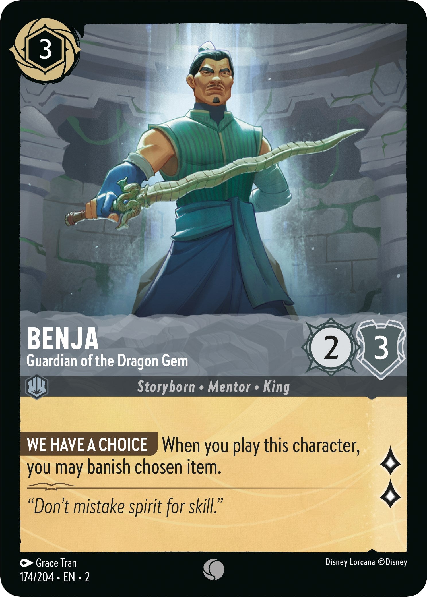 Benja - Guardian of the Dragon Gem (174/204) [Rise of the Floodborn] | Dragon's Lair Comics and Fantasy Houston TX