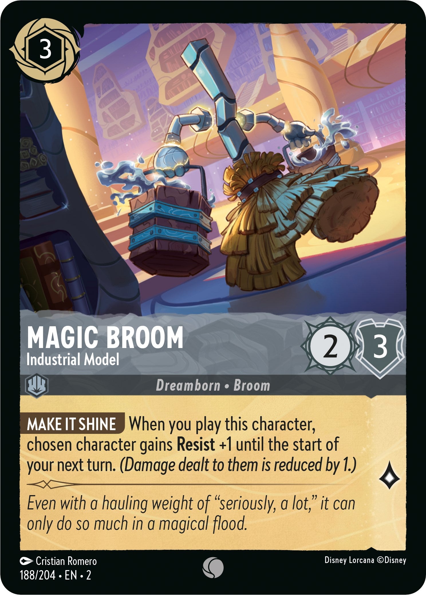 Magic Broom - Industrial Model (188/204) [Rise of the Floodborn] | Odin's Place