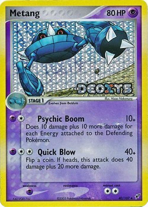 Metang (40/107) (Stamped) [EX: Deoxys] | Dragon's Lair Comics and Fantasy Houston TX