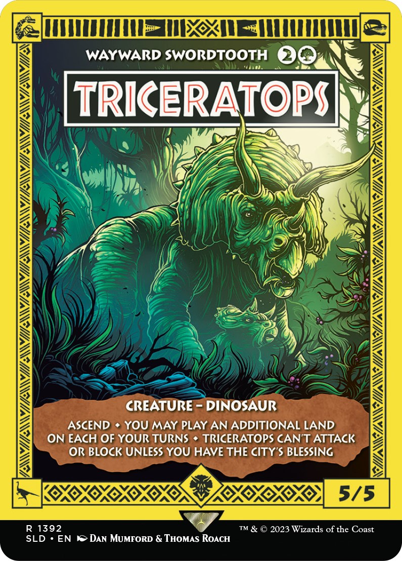 Triceratops - Wayward Swordtooth [Secret Lair Drop Series] | Dragon's Lair Comics and Fantasy Houston TX