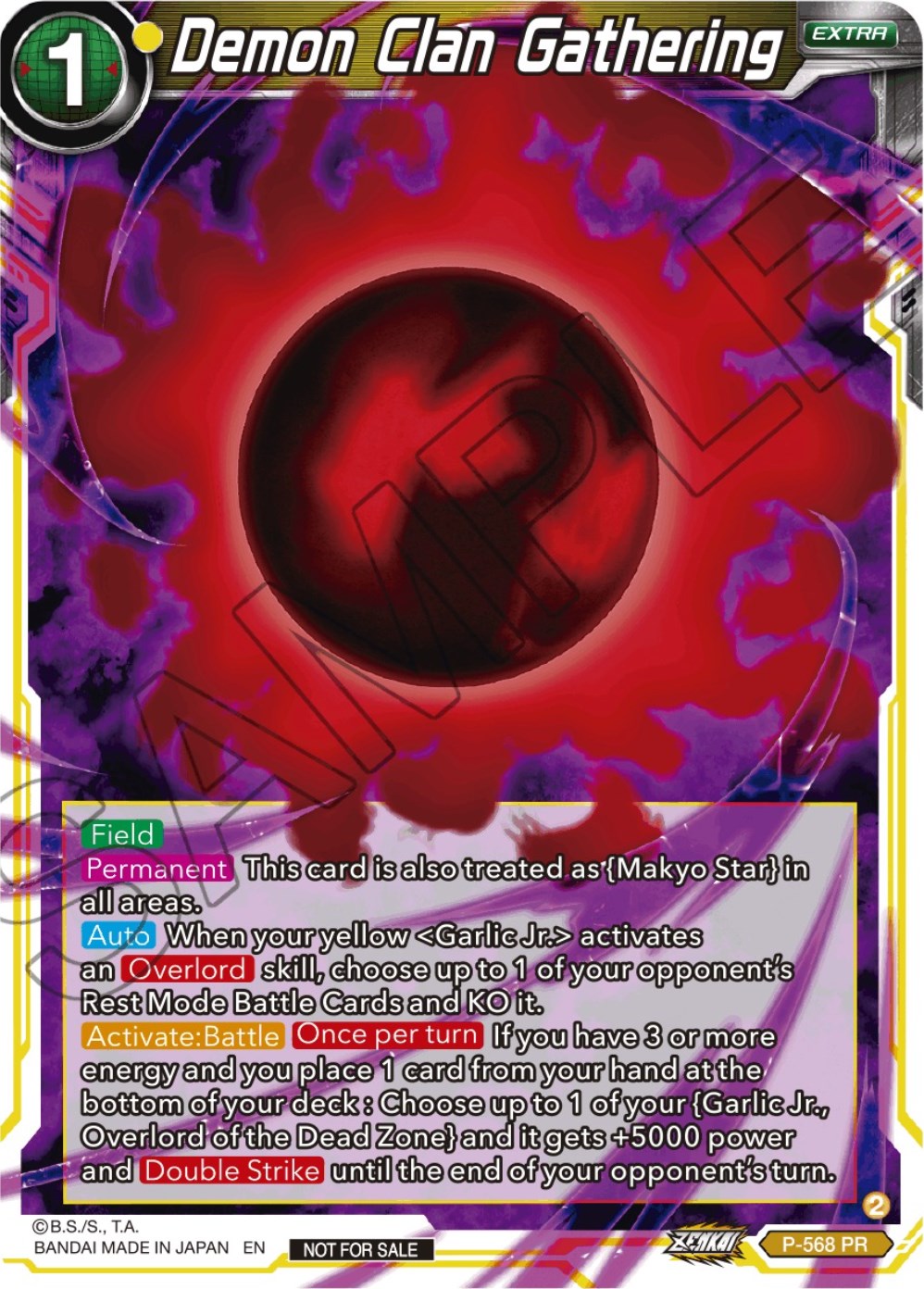 Demon Clan Gathering (Zenkai Series Tournament Pack Vol.6) (P-568) [Tournament Promotion Cards] | Dragon's Lair Comics and Fantasy Houston TX