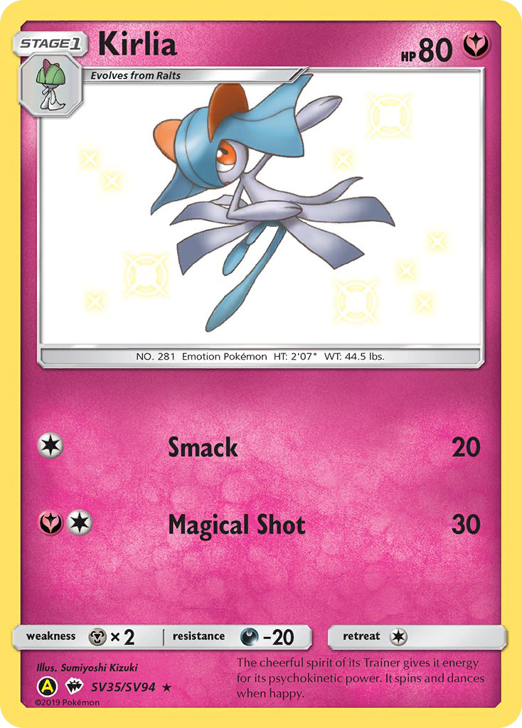 Kirlia (SV35/SV94) [Sun & Moon: Hidden Fates - Shiny Vault] | Dragon's Lair Comics and Fantasy Houston TX