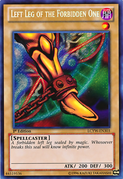 Left Leg of the Forbidden One [LCYW-EN303] Secret Rare | Dragon's Lair Comics and Fantasy Houston TX