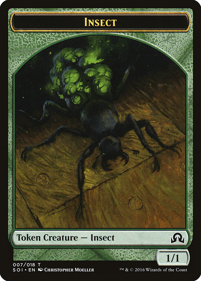 Insect Token [Shadows over Innistrad Tokens] | Dragon's Lair Comics and Fantasy Houston TX