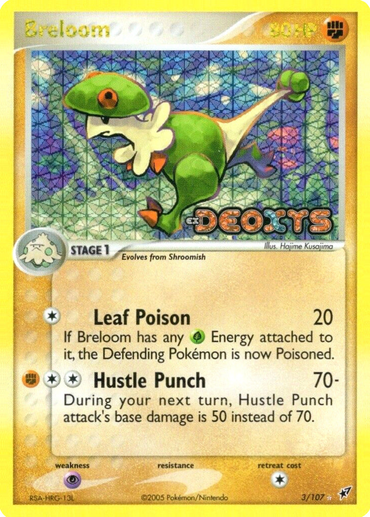 Breloom (3/107) (Stamped) [EX: Deoxys] | Dragon's Lair Comics and Fantasy Houston TX