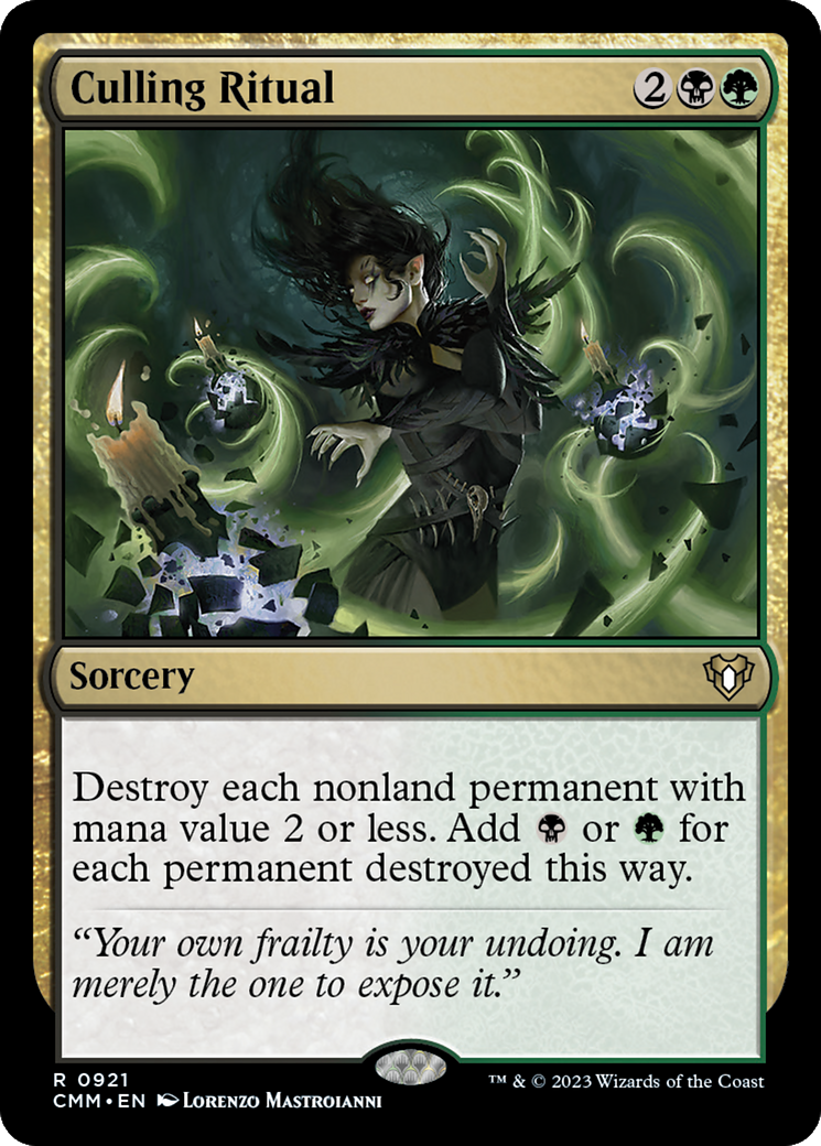 Culling Ritual [Commander Masters] | Dragon's Lair Comics and Fantasy Houston TX