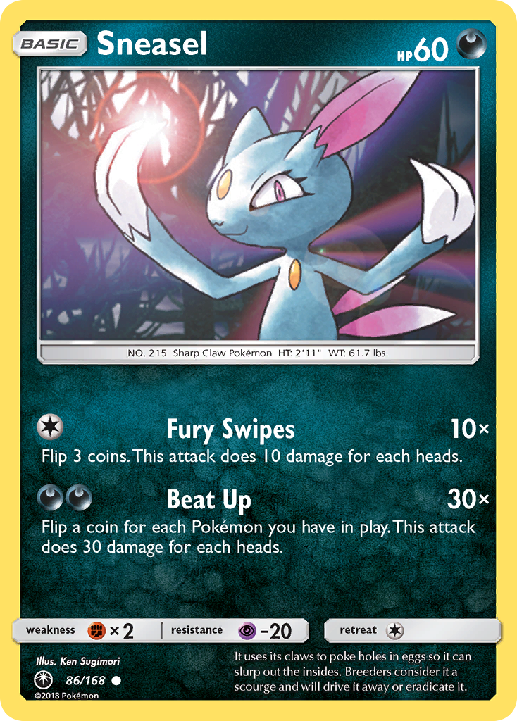 Sneasel (86/168) [Sun & Moon: Celestial Storm] | Dragon's Lair Comics and Fantasy Houston TX