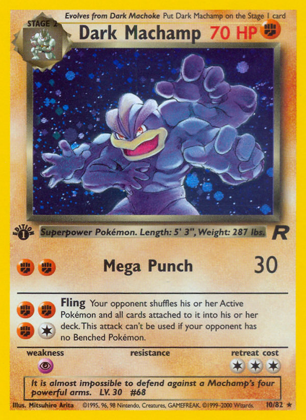 Dark Machamp (10/82) [Team Rocket 1st Edition] | Dragon's Lair Comics and Fantasy Houston TX