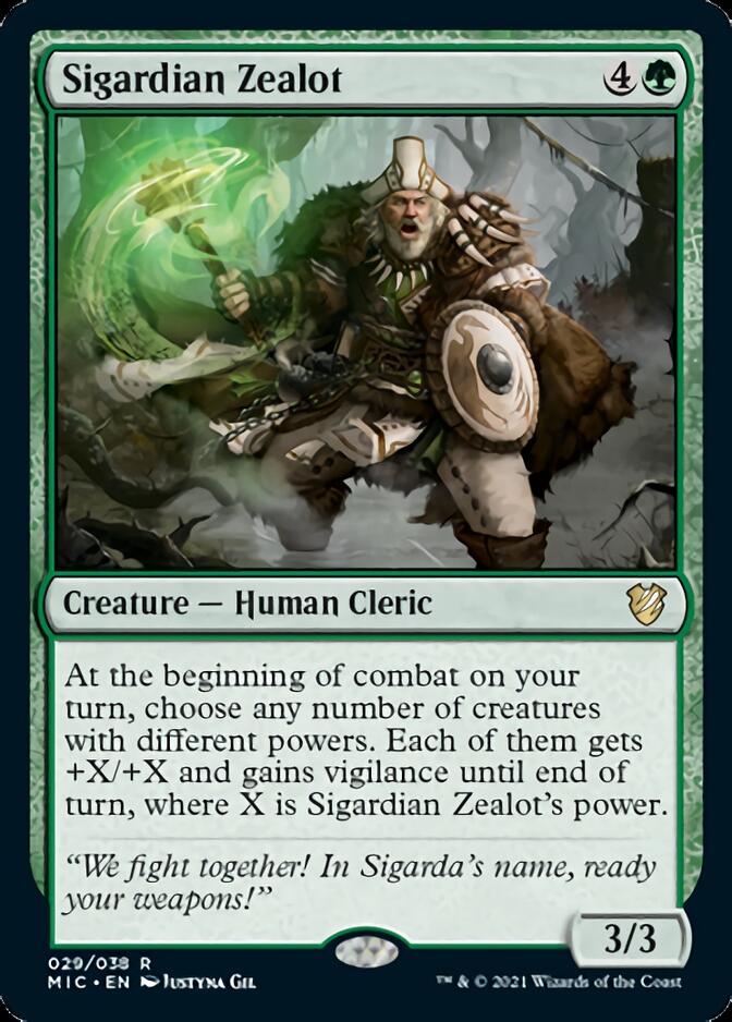 Sigardian Zealot [Innistrad: Midnight Hunt Commander] | Dragon's Lair Comics and Fantasy Houston TX