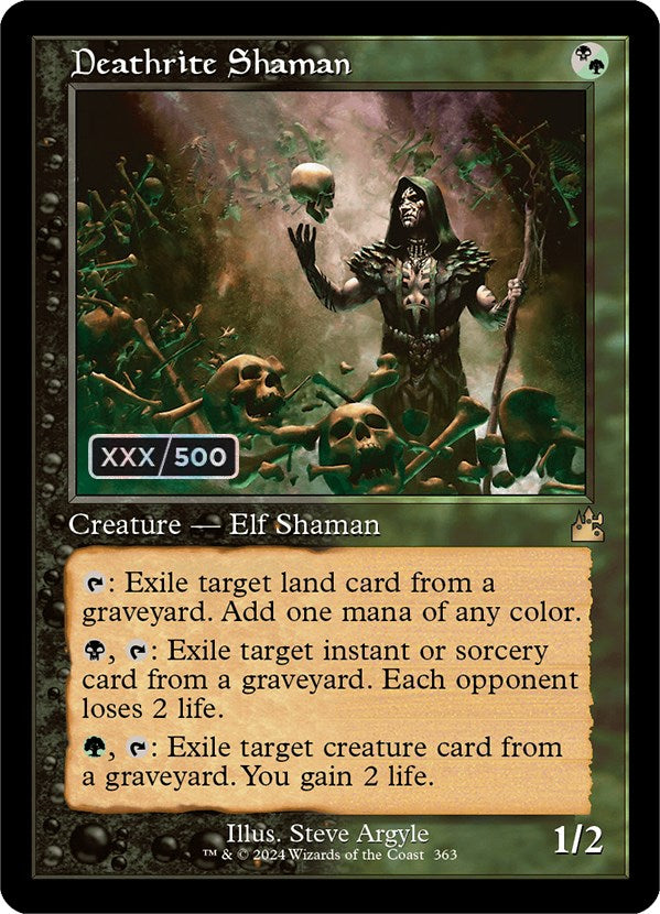 Deathrite Shaman (Retro) (Serialized) [Ravnica Remastered] | Dragon's Lair Comics and Fantasy Houston TX