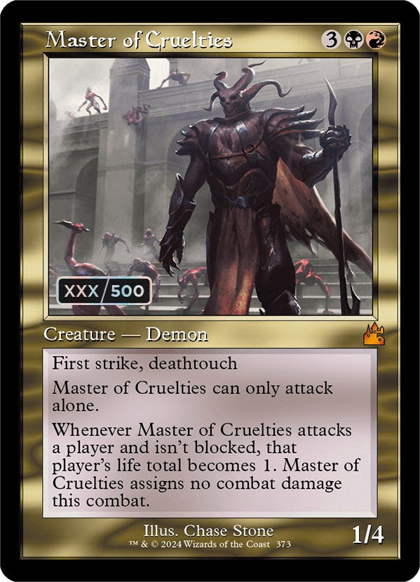 Master of Cruelties (Retro) (Serialized) [Ravnica Remastered] | Dragon's Lair Comics and Fantasy Houston TX